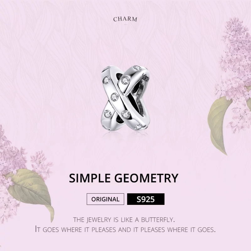 (image pour) Charm Style PANDORA Géométrie simple - SCC1515 - Afficher 6
