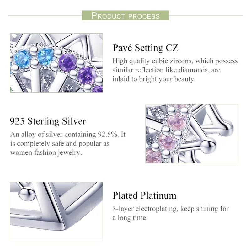 (image pour) Charm Style PANDORA Grande roue - SCC1028 - Afficher 7
