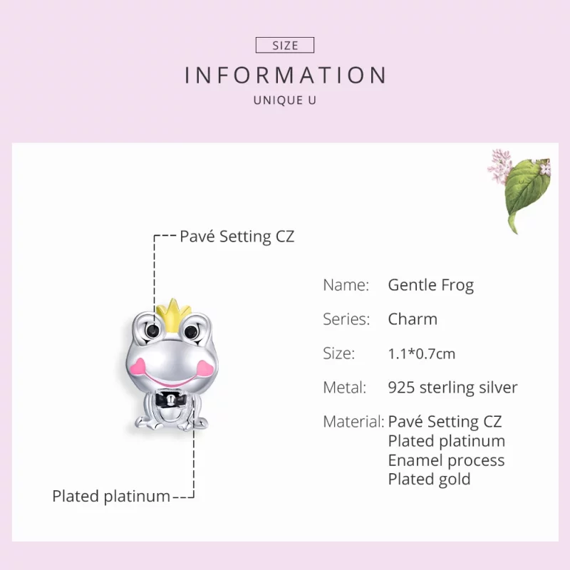 (image pour) Charm Style PANDORA Grenouille douce - SCC1769 - Afficher 7
