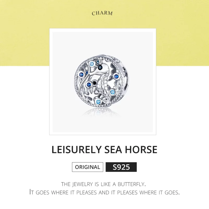 (image pour) Charm Style PANDORA Hippocampe tranquille - BSC266 - Afficher 6