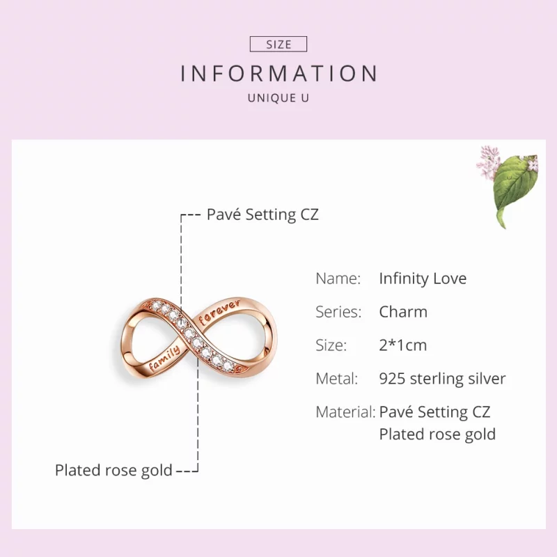 (image pour) Charm Style PANDORA Infini - SCC1146-C - Afficher 2