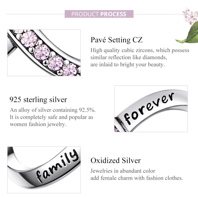 (image pour) Charm Style PANDORA Infini - SCC1146-PK - Afficher 3