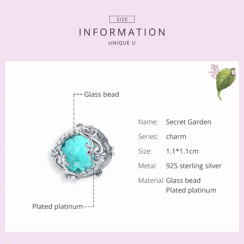 (image pour) Charm Style PANDORA Jardin de Cécret - BSC105 - Afficher 7