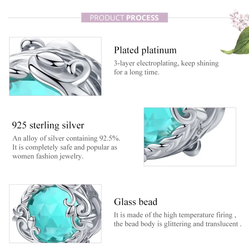 (image pour) Charm Style PANDORA Jardin de Cécret - BSC105 - Afficher 8