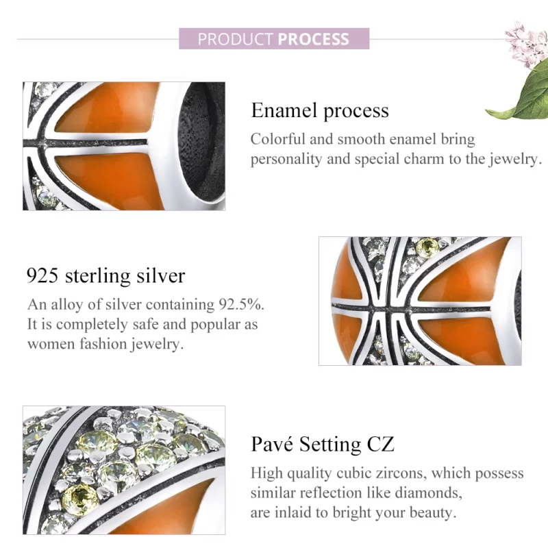 (image pour) Charm Style PANDORA L'esprit du basket - SCC1506 - Afficher 8