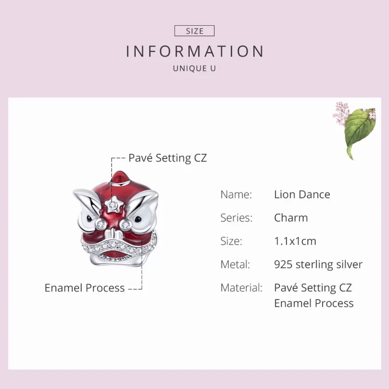 (image pour) Charm Style PANDORA La danse du lion - BSC086 - Afficher 6