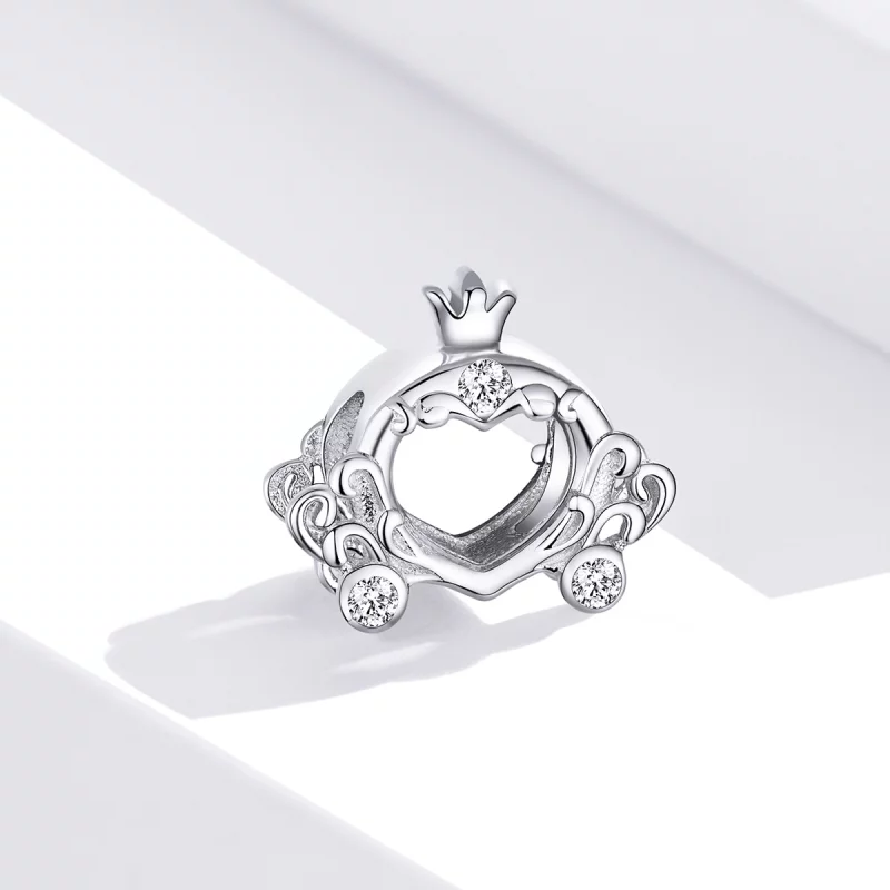 (image pour) Charm Style PANDORA La voiture citrouille de Cendrillon - BSC270 - Afficher 2
