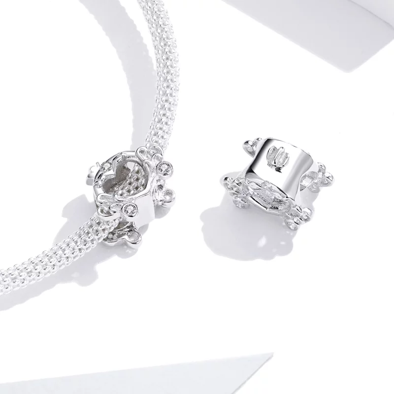 (image pour) Charm Style PANDORA La voiture citrouille de Cendrillon - BSC270 - Afficher 4
