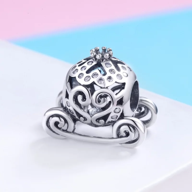 (image pour) Charm Style PANDORA La voiture citrouille de Cendrillon - SCC792 - Afficher 2