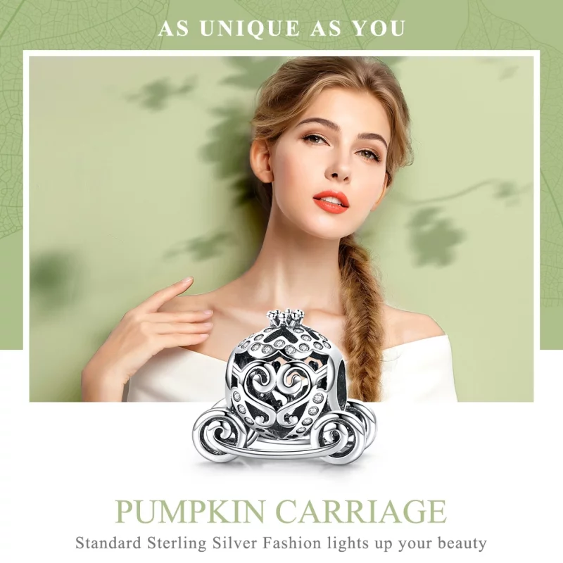 (image pour) Charm Style PANDORA La voiture citrouille de Cendrillon - SCC792 - Afficher 6