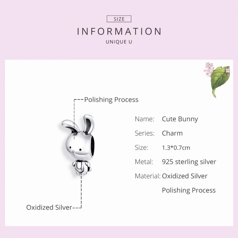 (image pour) Charm Style PANDORA Lapin mignon - SCC1517 - Afficher 7