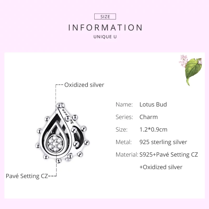 (image pour) Charm Style PANDORA Larme - SCC1723 - Afficher 7