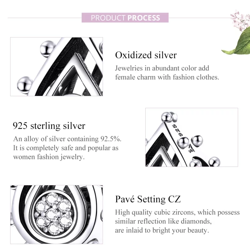 (image pour) Charm Style PANDORA Larme - SCC1723 - Afficher 8