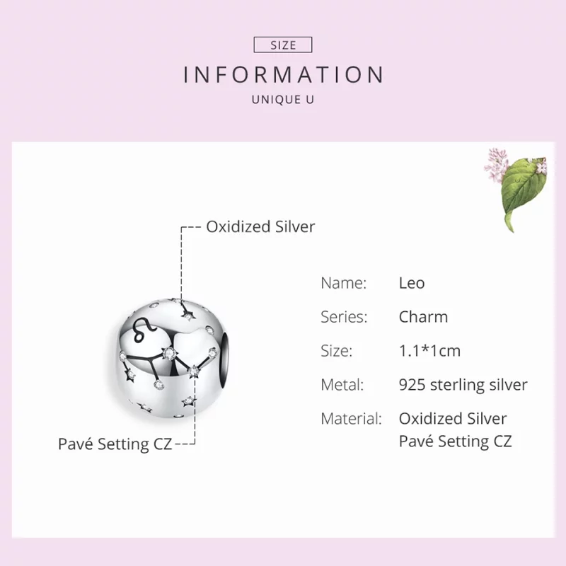 (image pour) Charm Style PANDORA Leo - SCC1218-5 - Afficher 6