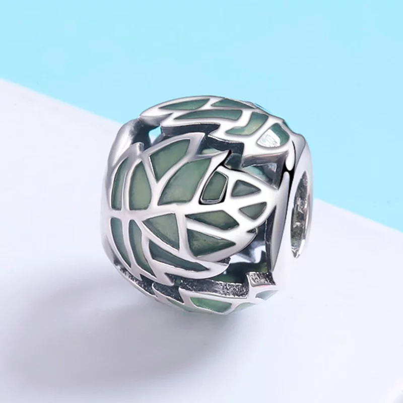 (image pour) Charm Style PANDORA Les feuilles vertes sont amoureuses - SCC524 - Afficher 3