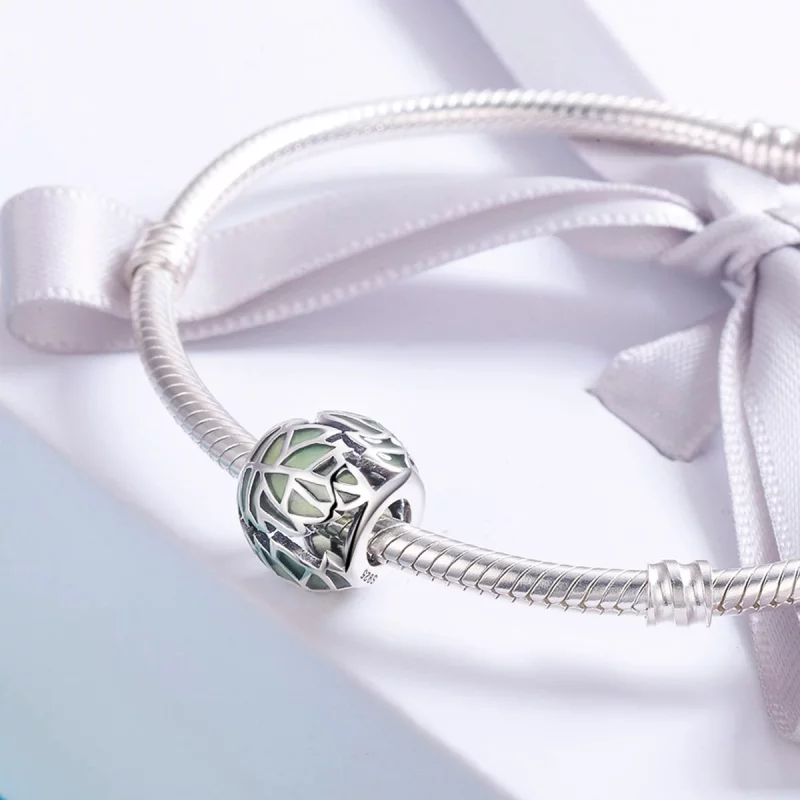 (image pour) Charm Style PANDORA Les feuilles vertes sont amoureuses - SCC524 - Afficher 4