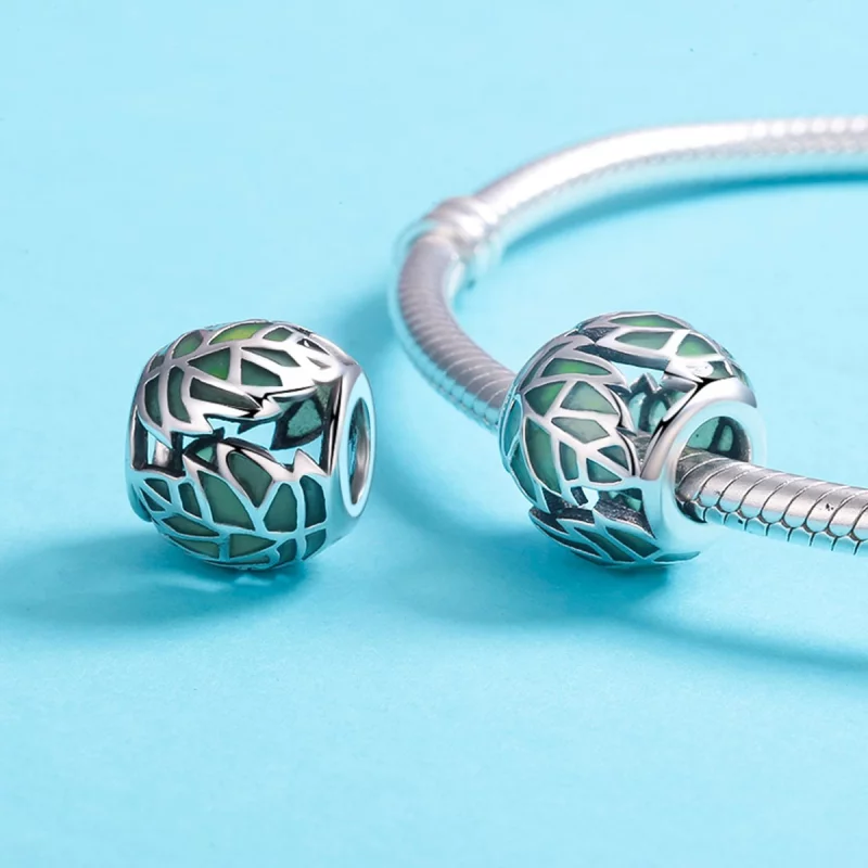 (image pour) Charm Style PANDORA Les feuilles vertes sont amoureuses - SCC524 - Afficher 5