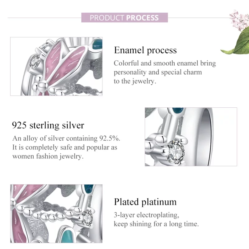 (image pour) Charm Style PANDORA Libellule - BSC198 - Afficher 8
