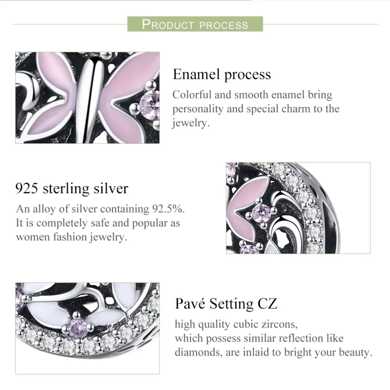 (image pour) Charm Style PANDORA Libellule - SCC757 - Afficher 7
