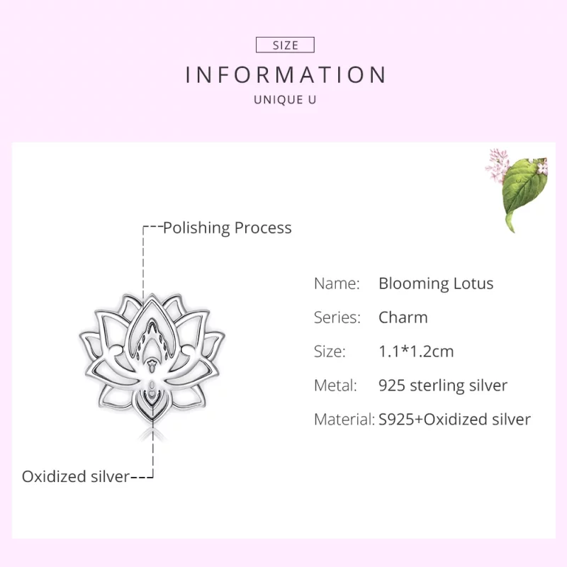 (image pour) Charm Style PANDORA Lotus en fleurs - SCC1724 - Afficher 6