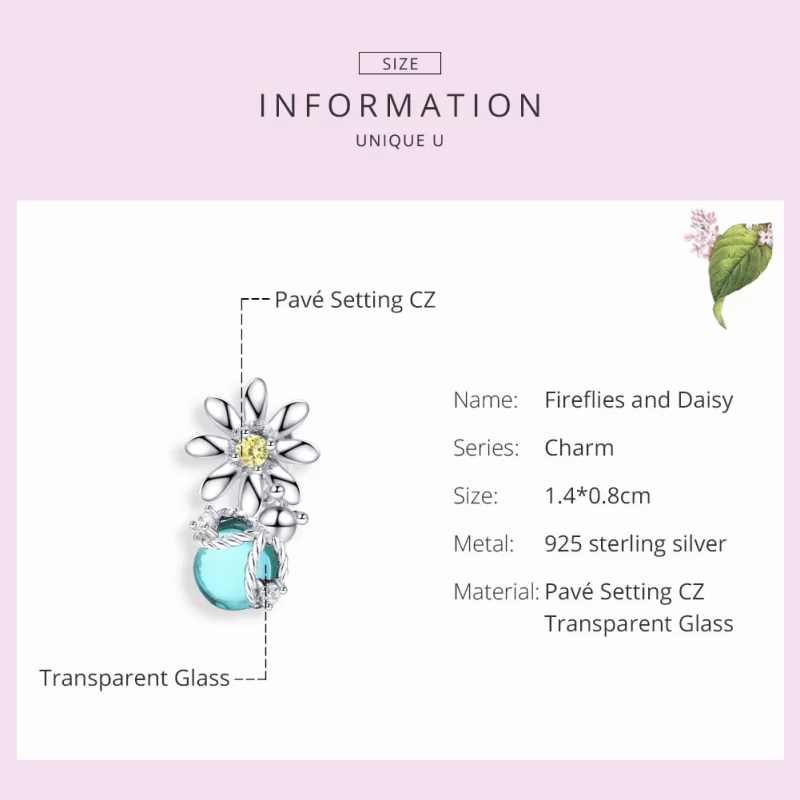 (image pour) Charm Style PANDORA Lucioles et marguerite - SCC1369 - Afficher 6