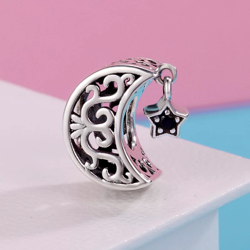(image pour) Charm Style PANDORA Lune et étoile - SCC483 - Afficher 4