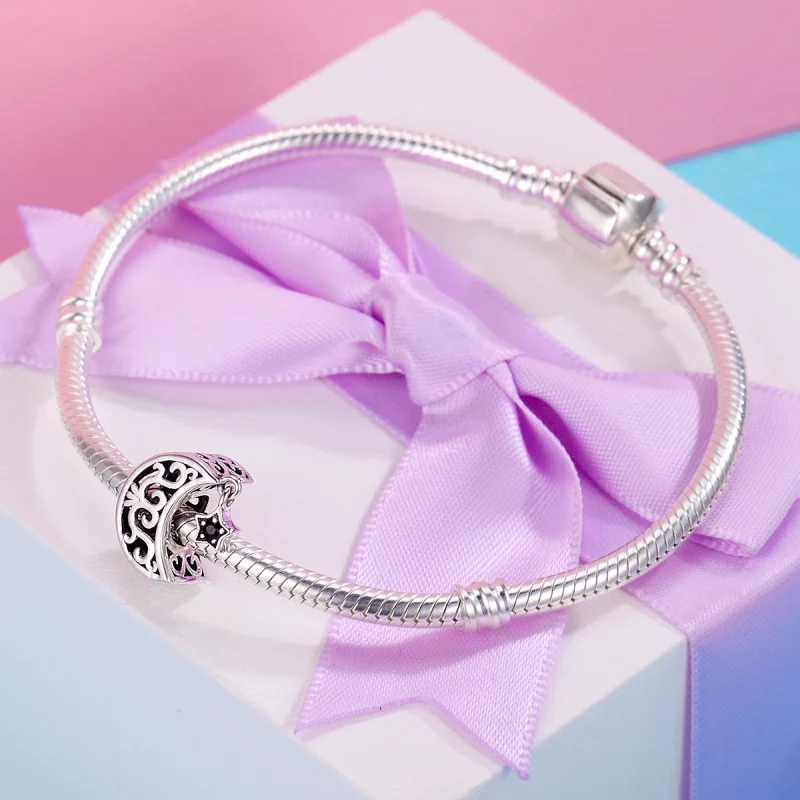 (image pour) Charm Style PANDORA Lune et étoile - SCC483 - Afficher 5