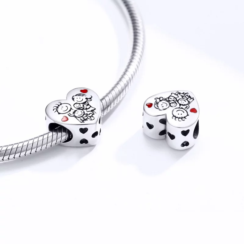 (image pour) Charm Style PANDORA Ma famille - BSC237 - Afficher 4