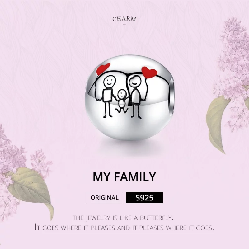 (image pour) Charm Style PANDORA Ma famille - SCC1339 - Afficher 6
