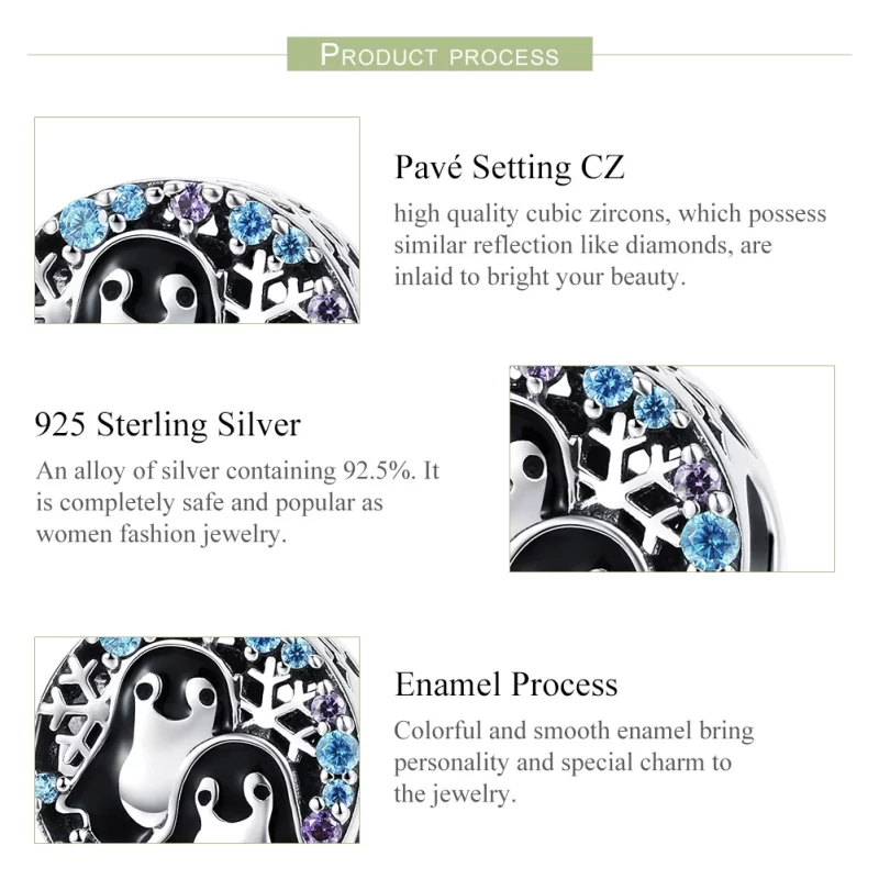 (image pour) Charm Style PANDORA Maison des Pingouins - SCC992 - Afficher 7