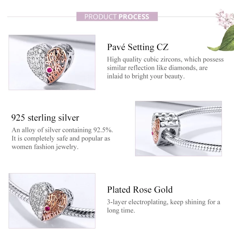 (image pour) Charm Style PANDORA Maman Coeur - SCC1173 - Afficher 4