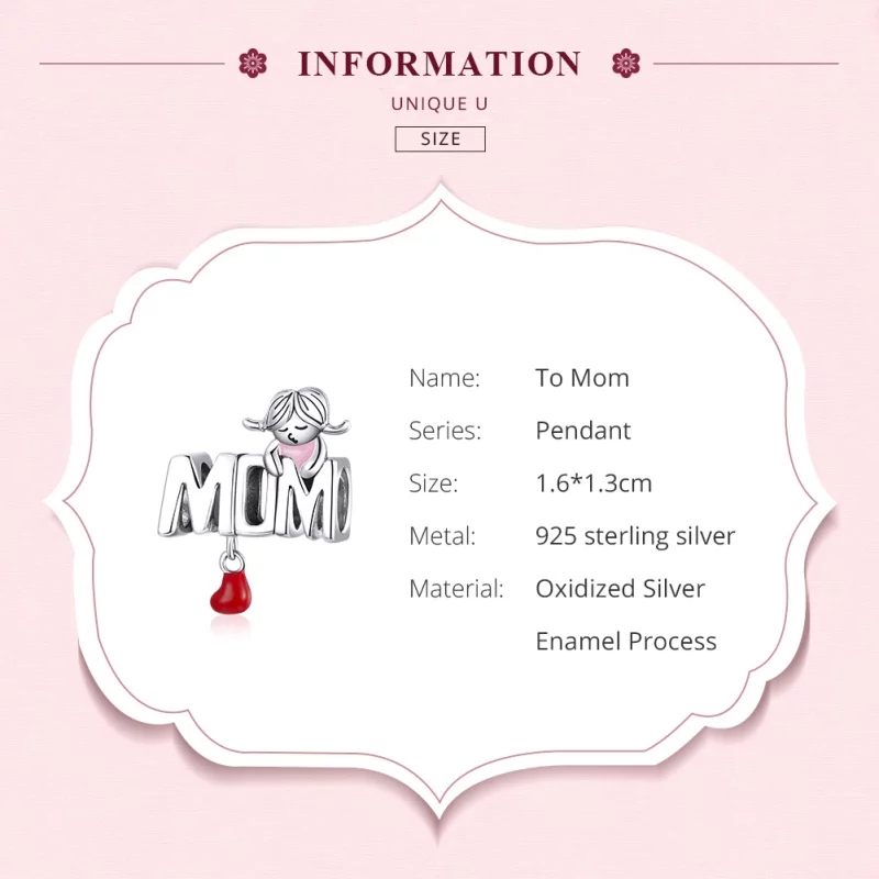 (image pour) Charm Style PANDORA Maman Lettres - SCC1461 - Afficher 6