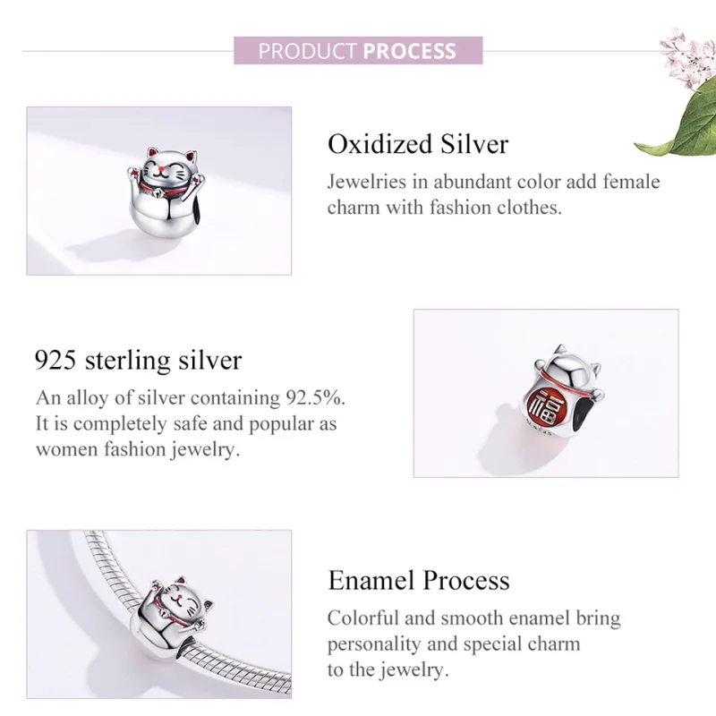 (image pour) Charm Style PANDORA Maneki Neko - SCC1178 - Afficher 5