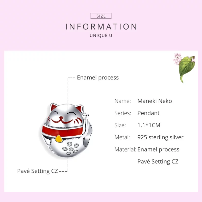 (image pour) Charm Style PANDORA Maneki Neko - SCC1374 - Afficher 6