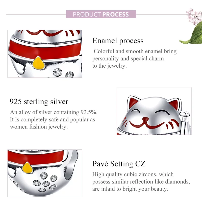 (image pour) Charm Style PANDORA Maneki Neko - SCC1374 - Afficher 7