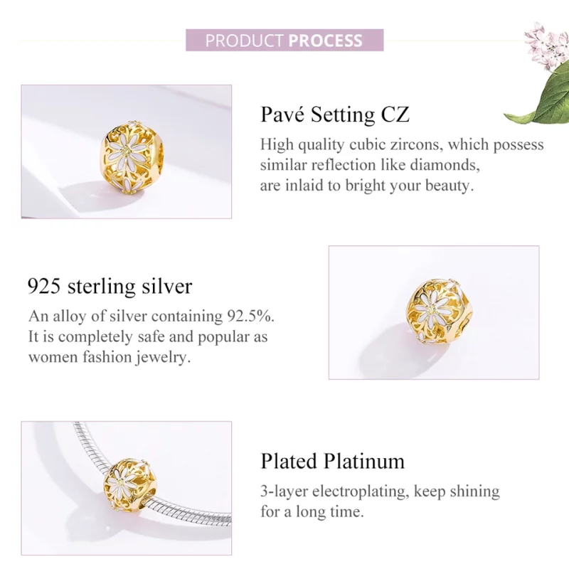 (image pour) Charm Style PANDORA Marguerite - SCC1216 - Afficher 5