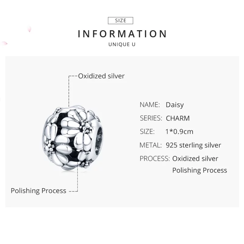 (image pour) Charm Style PANDORA Marguerite - SCC1487 - Afficher 7