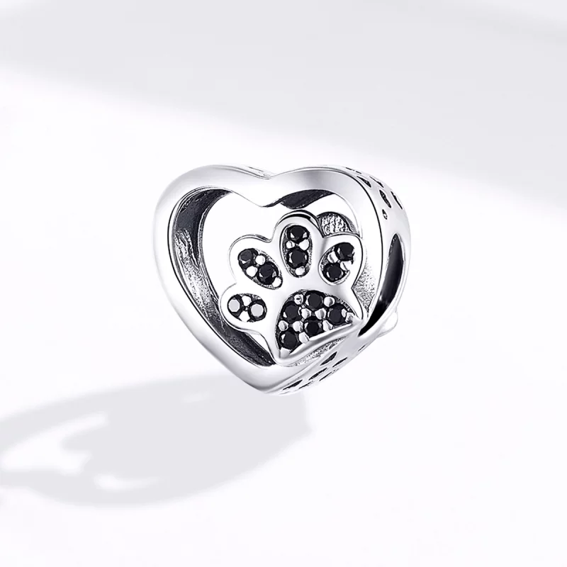 (image pour) Charm Style PANDORA Marque de patte des animaux de compagnie - SCC1191-BK - Afficher 6