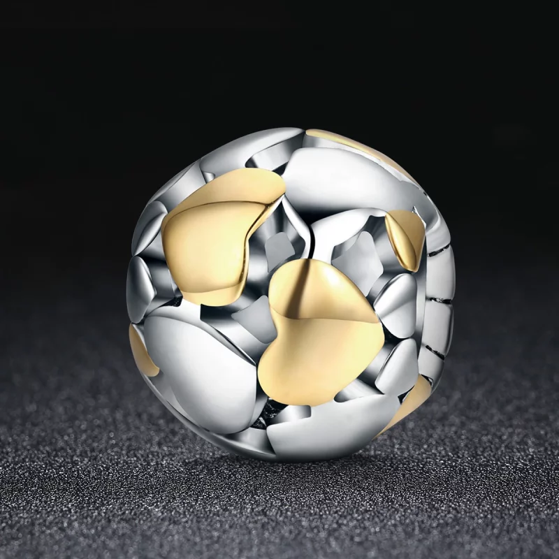 (image pour) Charm Style PANDORA Mon cœur est brillant Bicolore - SCC537 - Afficher 2