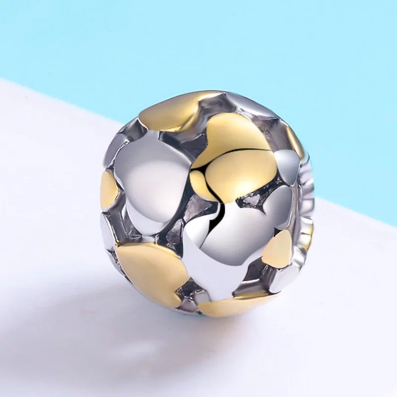 (image pour) Charm Style PANDORA Mon cœur est brillant Bicolore - SCC537 - Afficher 3