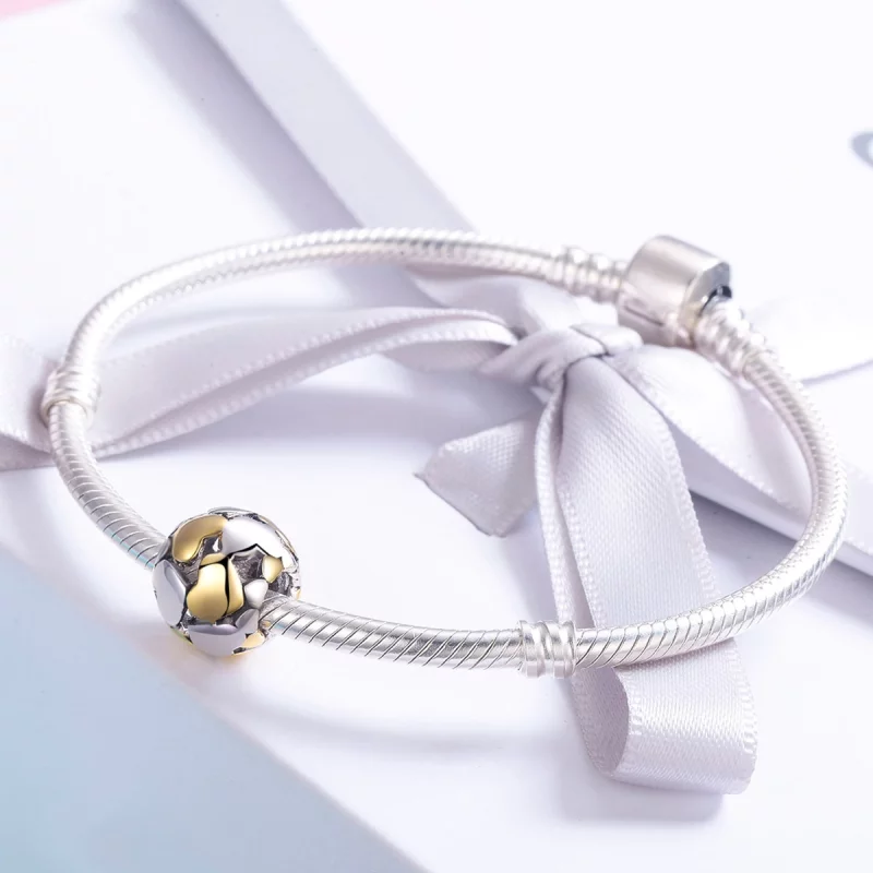 (image pour) Charm Style PANDORA Mon cœur est brillant Bicolore - SCC537 - Afficher 4