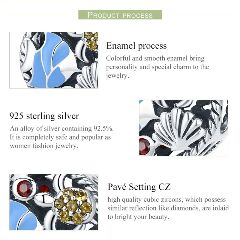 (image pour) Charm Style PANDORA Monde sous marin - SCC683 - Afficher 7