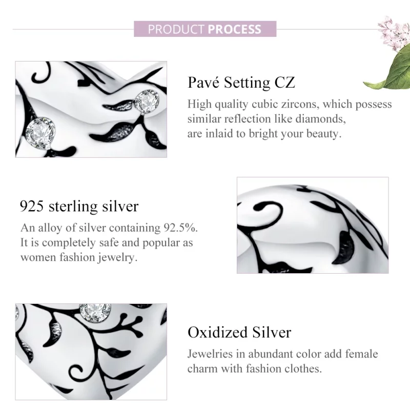 (image pour) Charm Style PANDORA Motifs rétro - SCC1323 - Afficher 8