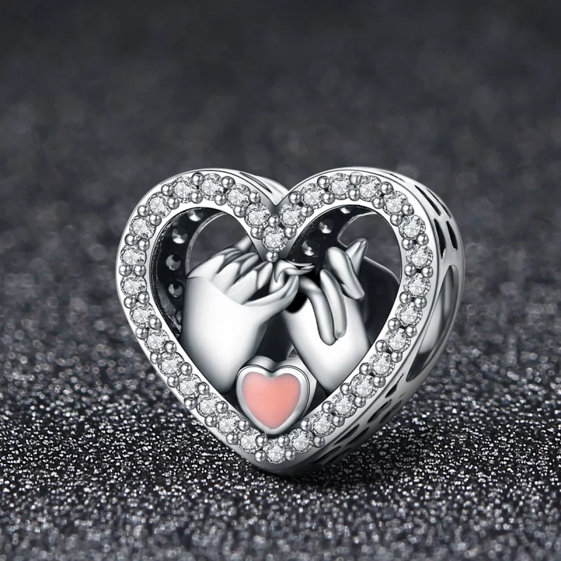 (image pour) Charm Style PANDORA Notre promesse Pinky pour toujours - SCC167 - Afficher 2