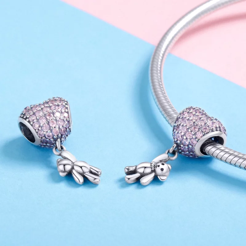 (image pour) Charm Style PANDORA Ours et ballon - SCC1054 - Afficher 4