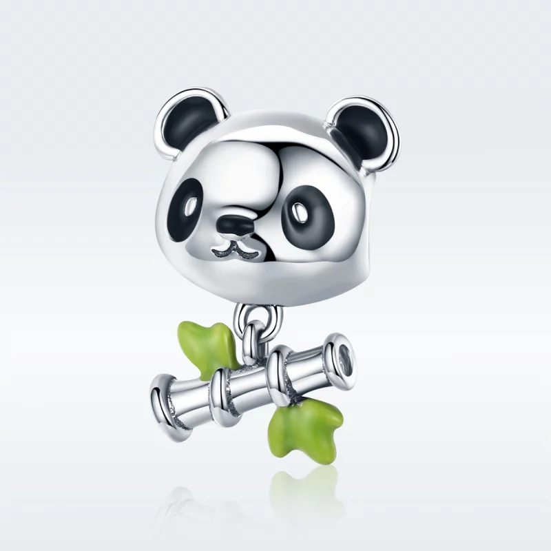 (image pour) Charm Style PANDORA Panda aime manger du bambou - SCC325 - Afficher 2