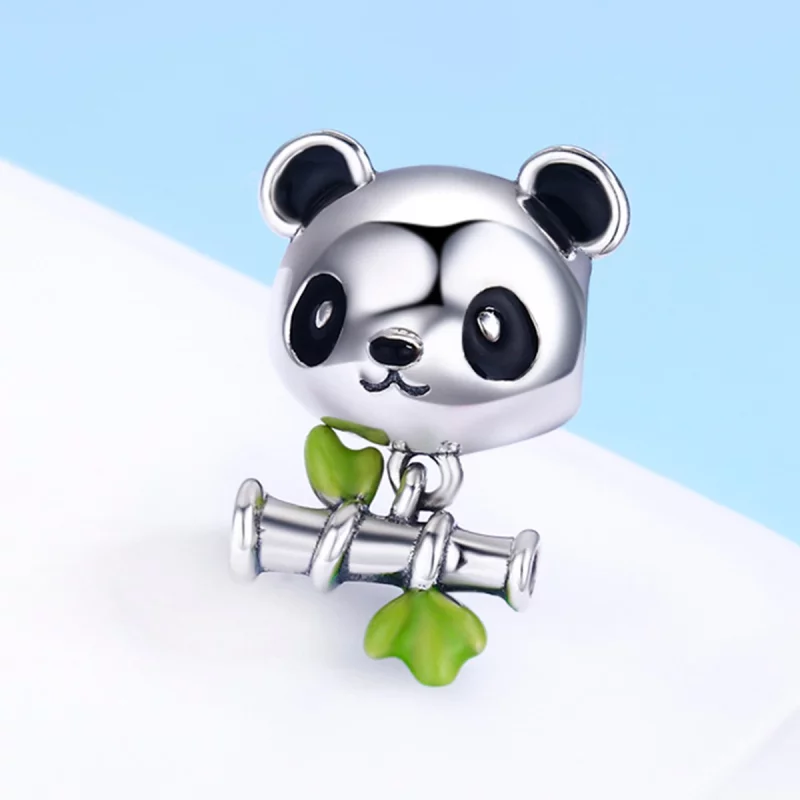 (image pour) Charm Style PANDORA Panda aime manger du bambou - SCC325 - Afficher 4