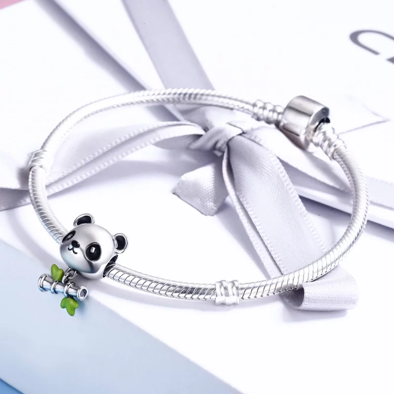 (image pour) Charm Style PANDORA Panda aime manger du bambou - SCC325 - Afficher 5