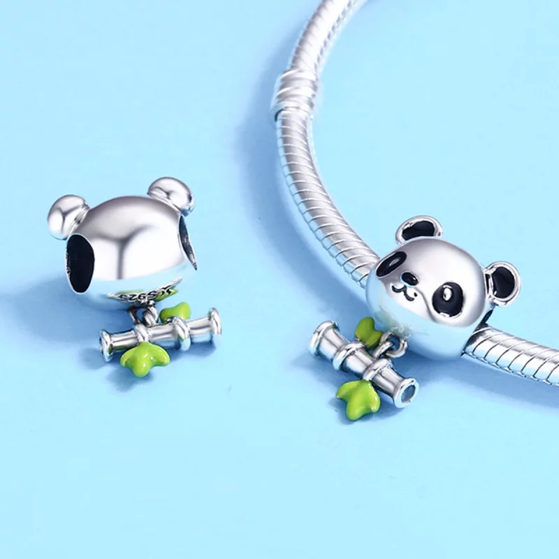 (image pour) Charm Style PANDORA Panda aime manger du bambou - SCC325 - Afficher 6