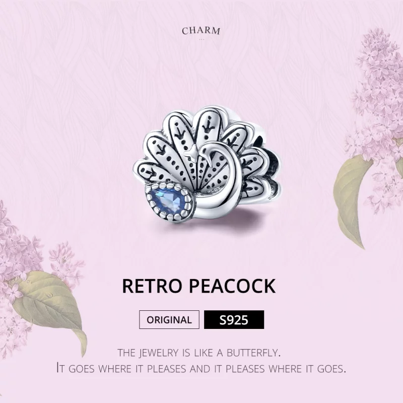(image pour) Charm Style PANDORA Paon rétro - SCC1558 - Afficher 6